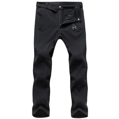 Stretch Waterproof Pants Men Casual Winter Thick Warm Fleece Shark Skin Trousers Male Windbreaker Sweatpants Mens Tactical Pants