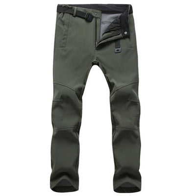 Stretch Waterproof Pants Men Casual Winter Thick Warm Fleece Shark Skin Trousers Male Windbreaker Sweatpants Mens Tactical Pants