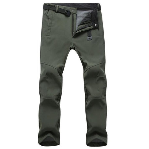 Stretch Waterproof Pants Men Casual Winter Thick Warm Fleece Shark Skin Trousers Male Windbreaker Sweatpants Mens Tactical Pants