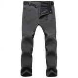 Stretch Waterproof Pants Men Casual Winter Thick Warm Fleece Shark Skin Trousers Male Windbreaker Sweatpants Mens Tactical Pants