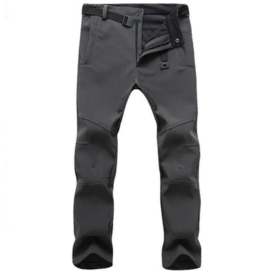 Stretch Waterproof Pants Men Casual Winter Thick Warm Fleece Shark Skin Trousers Male Windbreaker Sweatpants Mens Tactical Pants