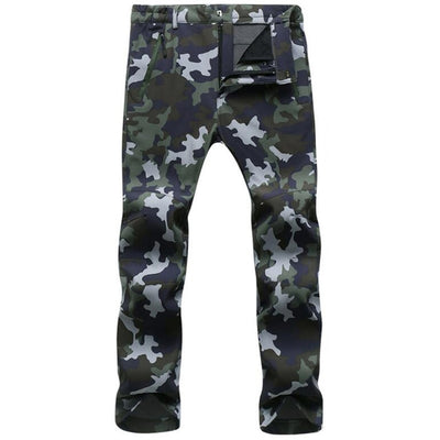 Stretch Waterproof Pants Men Casual Winter Thick Warm Fleece Shark Skin Trousers Male Windbreaker Sweatpants Mens Tactical Pants