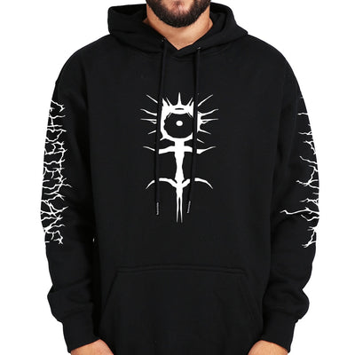 Ghostemane Hoodies Mercury Retrograde Image Printed Sweatshirt Black Long Sleeve Velvet Warm Soft Hooded