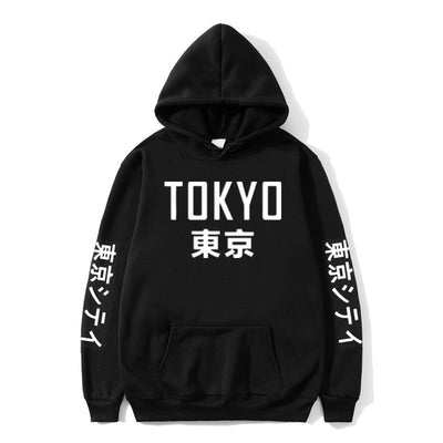 2020 New  Japan Harajuku Hoodies Tokyo City Printing Pullover Sweatshirt Casual Hip Hop Streetwear off white  Male Tops 3XL