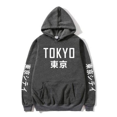 2020 New  Japan Harajuku Hoodies Tokyo City Printing Pullover Sweatshirt Casual Hip Hop Streetwear off white  Male Tops 3XL
