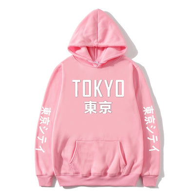 2020 New  Japan Harajuku Hoodies Tokyo City Printing Pullover Sweatshirt Casual Hip Hop Streetwear off white  Male Tops 3XL
