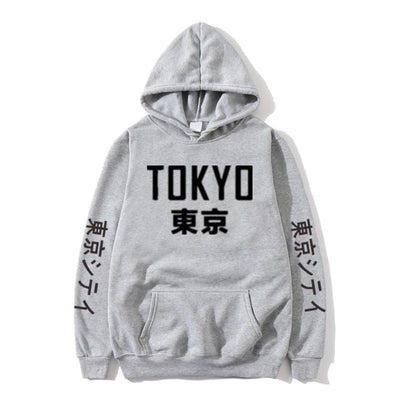 2020 New  Japan Harajuku Hoodies Tokyo City Printing Pullover Sweatshirt Casual Hip Hop Streetwear off white  Male Tops 3XL