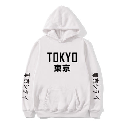 2020 New  Japan Harajuku Hoodies Tokyo City Printing Pullover Sweatshirt Casual Hip Hop Streetwear off white  Male Tops 3XL