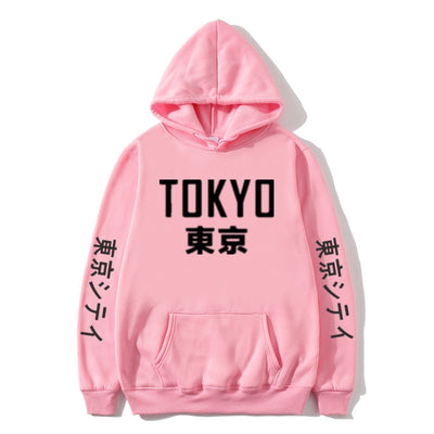 2020 New  Japan Harajuku Hoodies Tokyo City Printing Pullover Sweatshirt Casual Hip Hop Streetwear off white  Male Tops 3XL