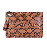 Snake Print Wristlet Clutch Women Daily Makeup Bags Purse Soft PU Leather Money Phone Pouch Casual Wallet 2019 Hot Selling