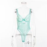 Gagaopt Sexy Bodysuit Women 2019 Bow Tie Floral Embroidery Hollow Out Lace Bodysuit Black White Jumpsuit Summer Overalls