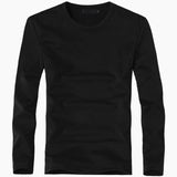 2019 Elastic Mens T-Shirt V-Neck Long Sleeve Men T Shirt For Male Lycra And Cotton T-Shirts Man Clothing TShirt Brand Tees