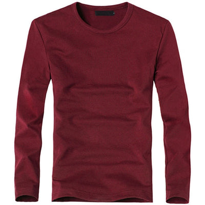 2019 Elastic Mens T-Shirt V-Neck Long Sleeve Men T Shirt For Male Lycra And Cotton T-Shirts Man Clothing TShirt Brand Tees