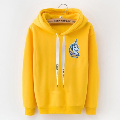 LANSHANQUE S-XXXL Autumn Winter Fleece Harajuku Pullover Solid Thick Loose Women Hoodies Sweatshirts Female Casual Coat