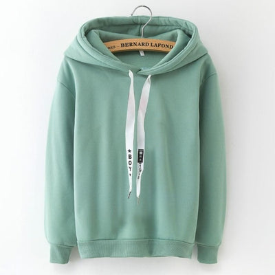 Hoodies Women 2020 Brand Female Long Sleeve Solid Color Hooded Sweatshirt Hoodie Tracksuit Sweat Coat Casual Sportswear S-3XL