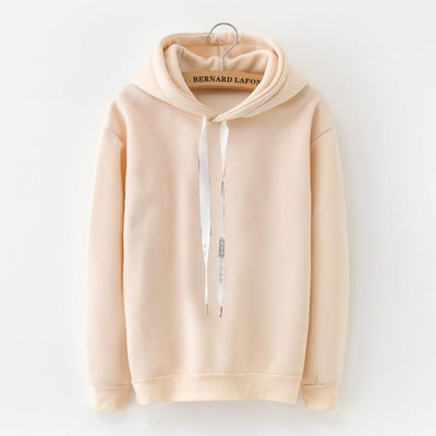 Hoodies Women 2020 Brand Female Long Sleeve Solid Color Hooded Sweatshirt Hoodie Tracksuit Sweat Coat Casual Sportswear S-3XL