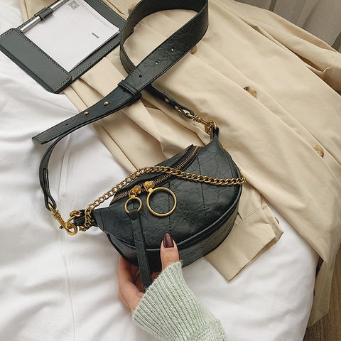 Fashion Quality PU Leather Crossbody Bags For Women 2020 Chain Small Shoulder Messenger Bag Lady Travel Handbags and Purses