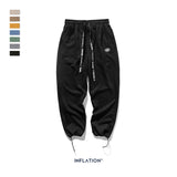 INFLATION DESIGN Super Loose Fit Men Sweatpants In Pure Color Loose Fit Retro Style Mens Sweatpants Street Wear Men Pants 93402W