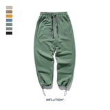 INFLATION DESIGN Super Loose Fit Men Sweatpants In Pure Color Loose Fit Retro Style Mens Sweatpants Street Wear Men Pants 93402W