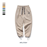INFLATION DESIGN Super Loose Fit Men Sweatpants In Pure Color Loose Fit Retro Style Mens Sweatpants Street Wear Men Pants 93402W