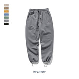 INFLATION DESIGN Super Loose Fit Men Sweatpants In Pure Color Loose Fit Retro Style Mens Sweatpants Street Wear Men Pants 93402W