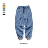 INFLATION DESIGN Super Loose Fit Men Sweatpants In Pure Color Loose Fit Retro Style Mens Sweatpants Street Wear Men Pants 93402W