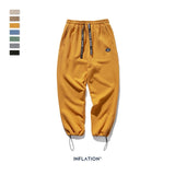 INFLATION DESIGN Super Loose Fit Men Sweatpants In Pure Color Loose Fit Retro Style Mens Sweatpants Street Wear Men Pants 93402W