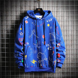 SingleRoad Men's Winter Hoodies Men 2019 Fleece Graffiti Sweatshirt Male Hip Hop Harajuku Japanese Streetwear Yellow Hoodie Men