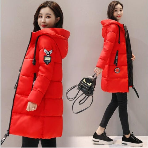 Parka coat women winter coat long cotton casual cotton hooded coat women thick warm winter coat women coat coat 2019 new