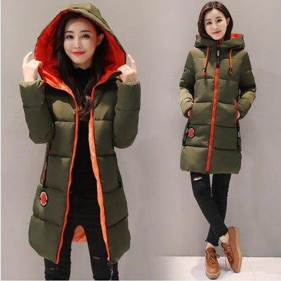 Parka coat women winter coat long cotton casual cotton hooded coat women thick warm winter coat women coat coat 2019 new