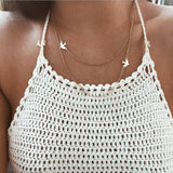 Gold Color Star Pendant Necklace Choker Chain necklaces for women Kolye Bijoux Collares Mujer gargantilha Collier Femme