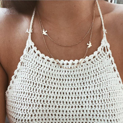 Gold Color Star Pendant Necklace Choker Chain necklaces for women Kolye Bijoux Collares Mujer gargantilha Collier Femme