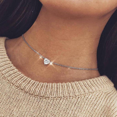 Gold Color Star Pendant Necklace Choker Chain necklaces for women Kolye Bijoux Collares Mujer gargantilha Collier Femme