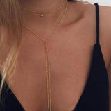 Gold Color Star Pendant Necklace Choker Chain necklaces for women Kolye Bijoux Collares Mujer gargantilha Collier Femme