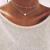 Gold Color Star Pendant Necklace Choker Chain necklaces for women Kolye Bijoux Collares Mujer gargantilha Collier Femme