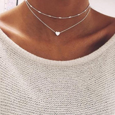 Gold Color Star Pendant Necklace Choker Chain necklaces for women Kolye Bijoux Collares Mujer gargantilha Collier Femme
