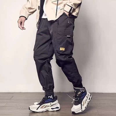 2020 Pockets Cargo Pants Men Color Patchwork Casual Jogger Fashion Tactical Trousers Tide Harajuku Streetwear