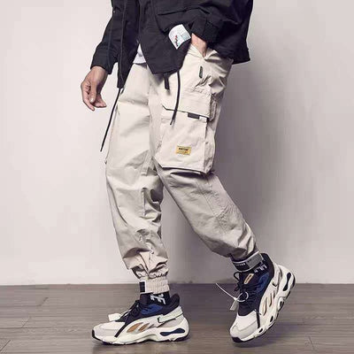 2020 Pockets Cargo Pants Men Color Patchwork Casual Jogger Fashion Tactical Trousers Tide Harajuku Streetwear