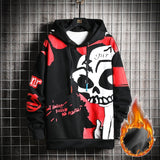 SingleRoad Men's Hoodies Men Winter Fleece Harajuku Japanese Streetwear Hip Hop Yellow Hoodie Men Sweatshirts Sweatshirt Male