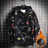 SingleRoad Men's Hoodies Men Winter Fleece Harajuku Japanese Streetwear Hip Hop Yellow Hoodie Men Sweatshirts Sweatshirt Male