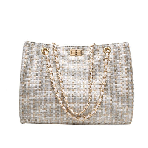 Luxury Handbags Women Bags Designer Canvas Knitting Shoulder Bags Fashion Ladies Channels HandBags Crossbody Bags For Women 2019