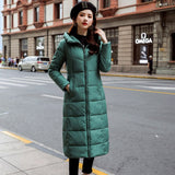 2019 Winter Women Jacket X-long Hooded Cotton Padded Female Coat High Quality Warm Outwear Womens Parka Manteau Femme Hiver