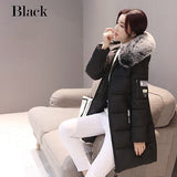 Parka Women Winter Coats Long Cotton Casual Fur Hooded Jackets Women Thick Warm Winter Parkas Female Overcoat Coat 2019 MLD1268
