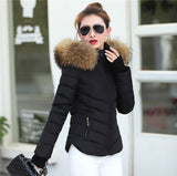 2019 New Winter Coat Women  Winter Jacket Womens Parkas Gloves warm detachable fur collar detachable hat Slim fit Outwear