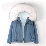 2019 New Warm Winter Bomber Women Winter Autumn Hooded Girls Coat Jeans Denim Jackets Basic Ladies Top Windbreaker Female Large