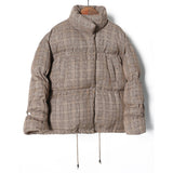 Cotton clothing female short paragraph 2019 new Korean version of loose ins bread clothes thick winter coat lattice tide