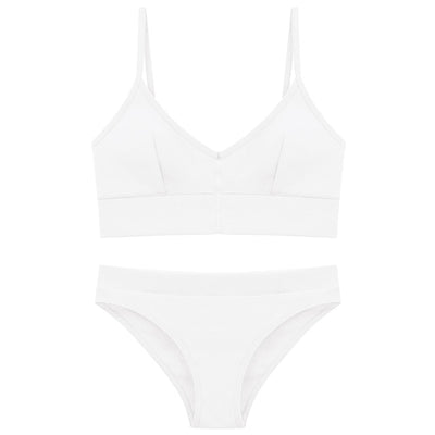 TERMEZY 2019 New Women Fashion Cotton Lingerie Wireless Bras For Women Push Up Bra Set comfortable Sexy Underwear Free Shipping