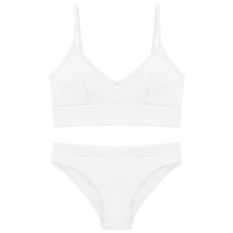 TERMEZY 2019 New Women Fashion Cotton Lingerie Wireless Bras For Women Push Up Bra Set comfortable Sexy Underwear Free Shipping