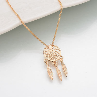 New fashion dream catcher series Jewelry necklace Exquisite alloy hollow pendant necklace Popular chain collares Gifts women2019