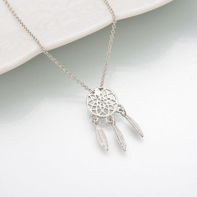 New fashion dream catcher series Jewelry necklace Exquisite alloy hollow pendant necklace Popular chain collares Gifts women2019